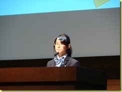 大阪市立大阪ビジネスフロンティア高等学校３年生  田中 真帆さん 