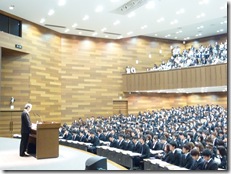 学部長挨拶の様子