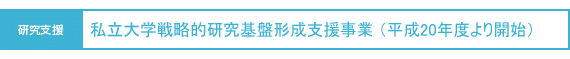研究支援:私立大学学術研究高度化推進事業