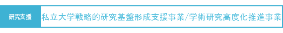 研究支援:私立大学学術研究高度化推進事業