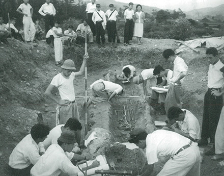 盾塚古墳（古市古墳群：藤井寺市）の発掘　1955（昭和30）年