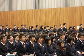 関西大学第一中学校・高等学校入学式