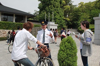 自転車マナーアップボランティア活動