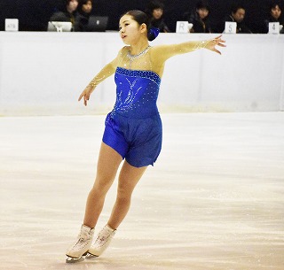 体育会アイススケート部の上野沙耶さん