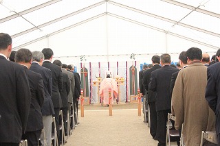 千里山東体育館地鎮祭