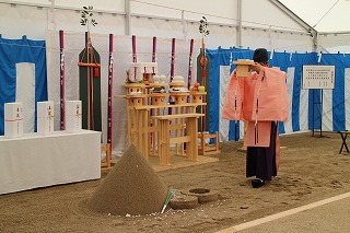 千里山東体育館地鎮祭