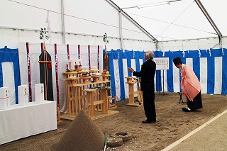 千里山東体育館地鎮祭