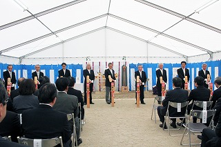 千里山東体育館地鎮祭