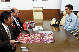 篠原悠人さん学部長訪問