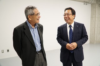 根岸英一氏来学