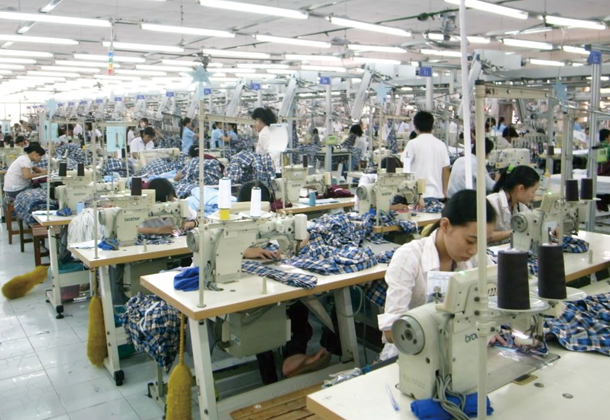 ベトナム・ホーチミン市の縫製工場（2011年）