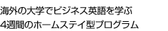 海外の大学でビジネス英語を学ぶ4週間のホームステイ型プログラム