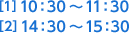 [1]10F30`11F30 [2]14F30`15F30
