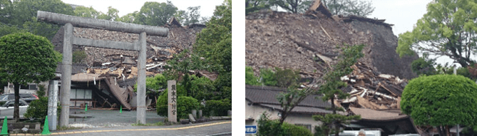 The situation of Kumamoto Castle