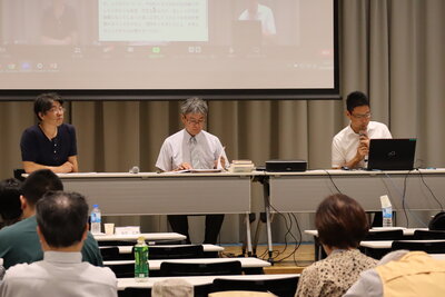 質疑応答・左から広瀬先生（主幹）、高作先生、百木先生.JPG