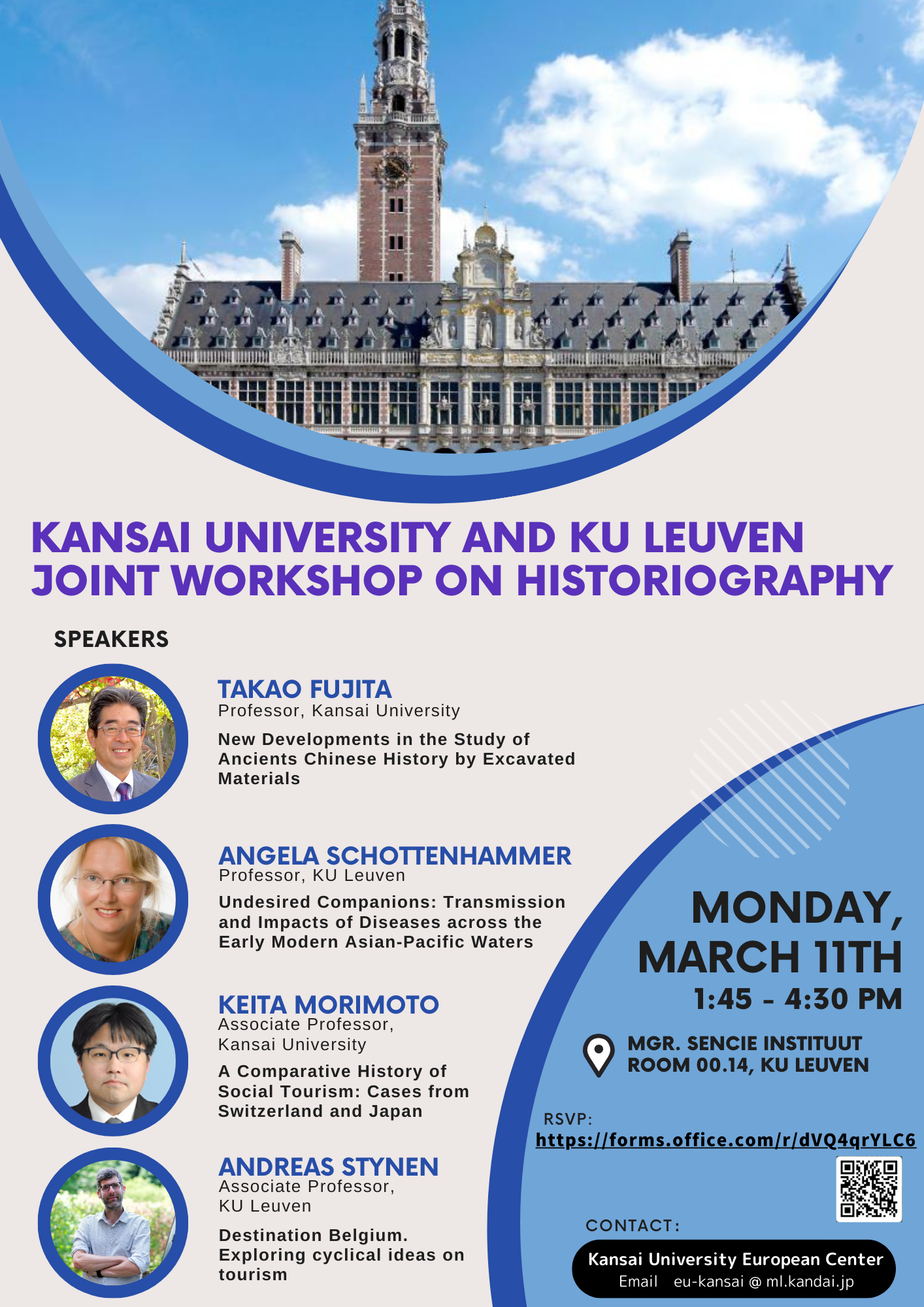 Kansai University and KU Leuven Joint Workshop on Historiography