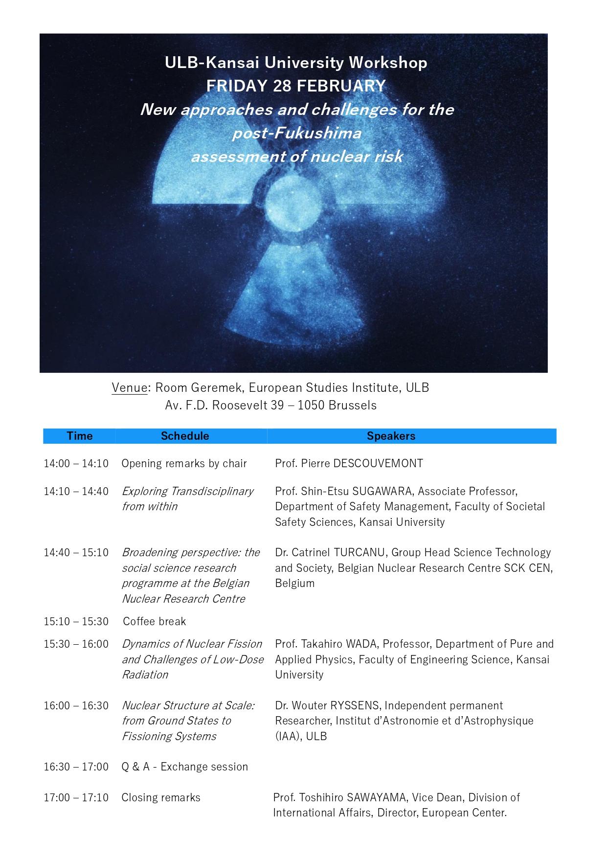 ULB-Kansai University Workshop