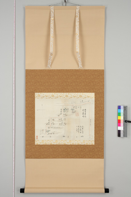 内田稲葉画 菅楯彦旧宅周辺図(うちだとうよう すがたてひこきゅうたくしゅうへんず)