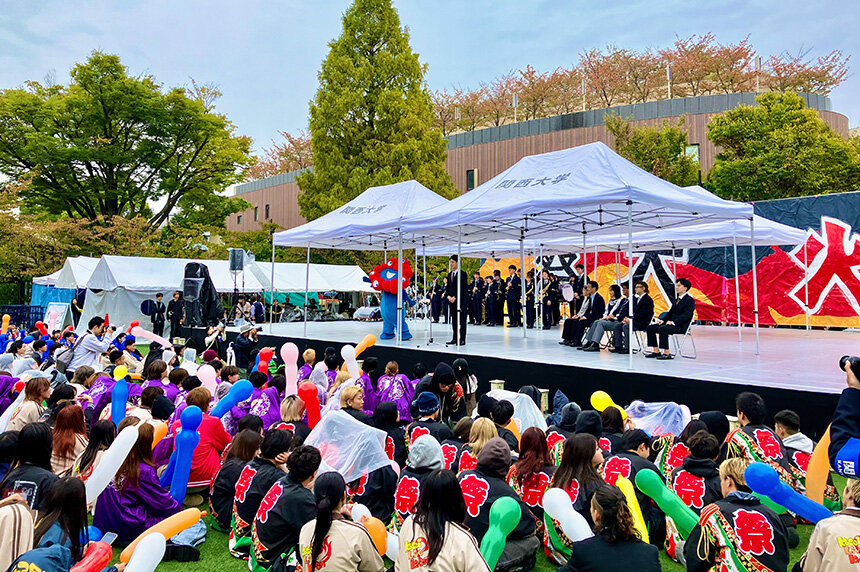 ミャクミャクも登場！学園祭で関大万博部とSDGsキャンパスサポーターがエコ推進&万博PR！