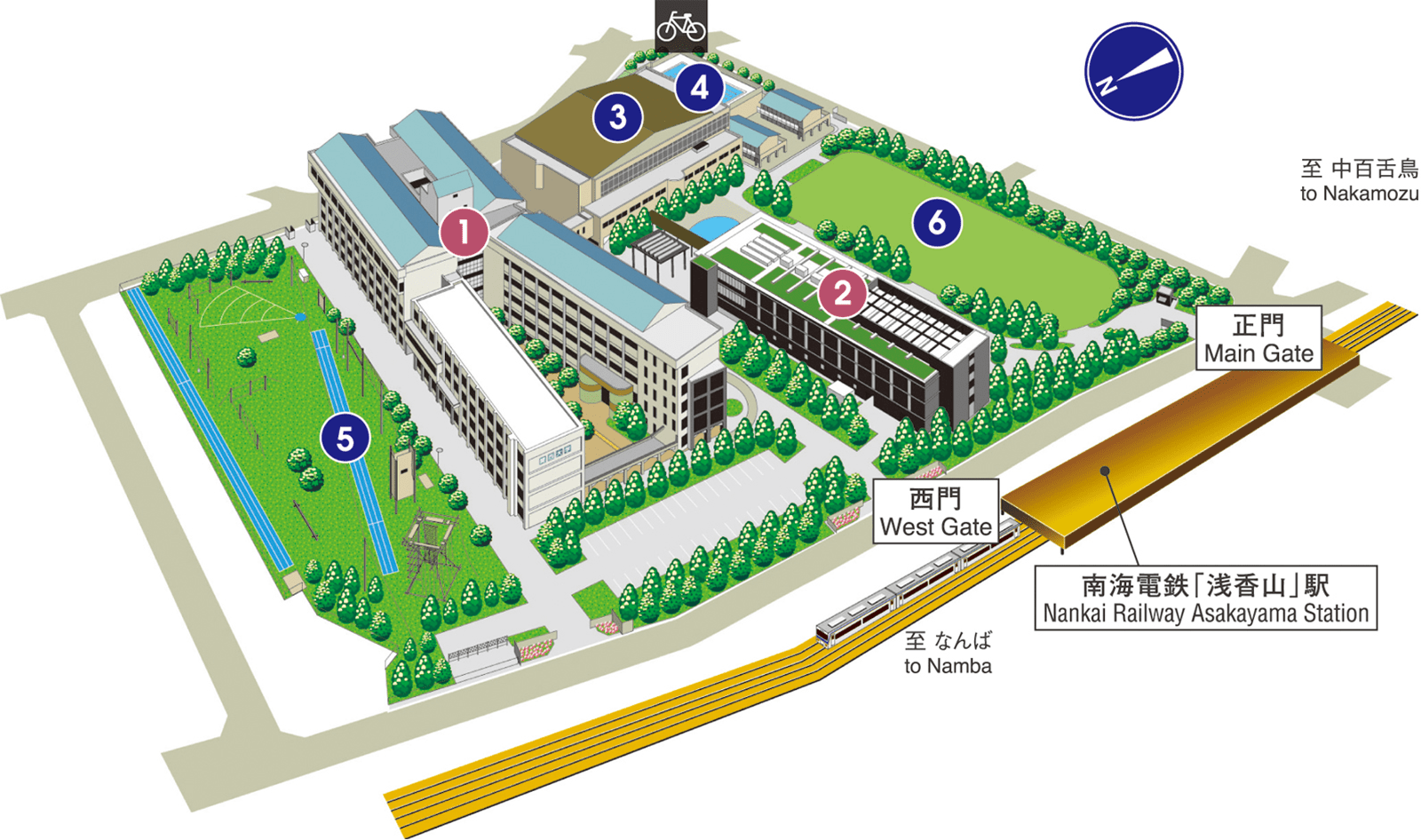 Sakai Campus Map