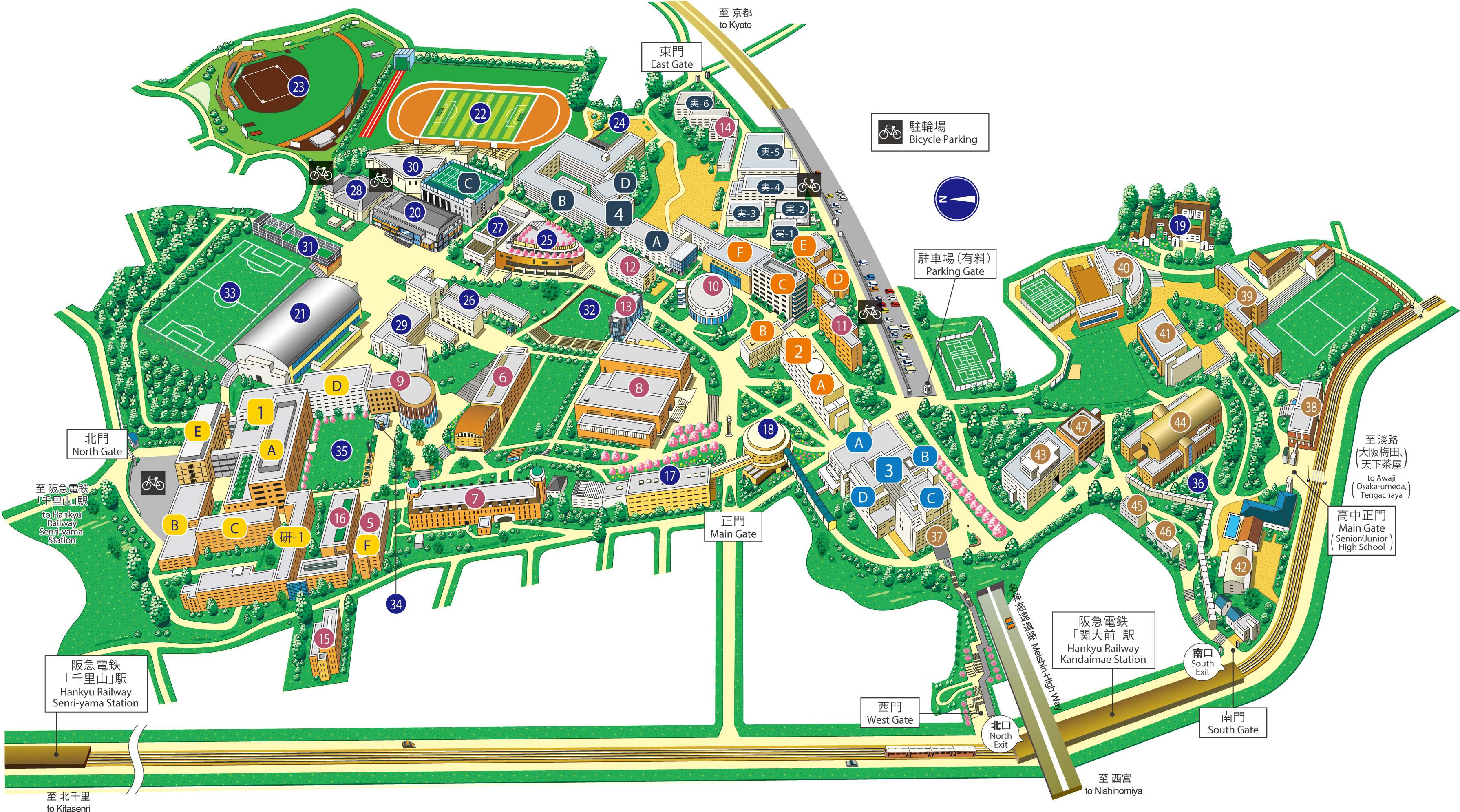 Senriyama Campus Map