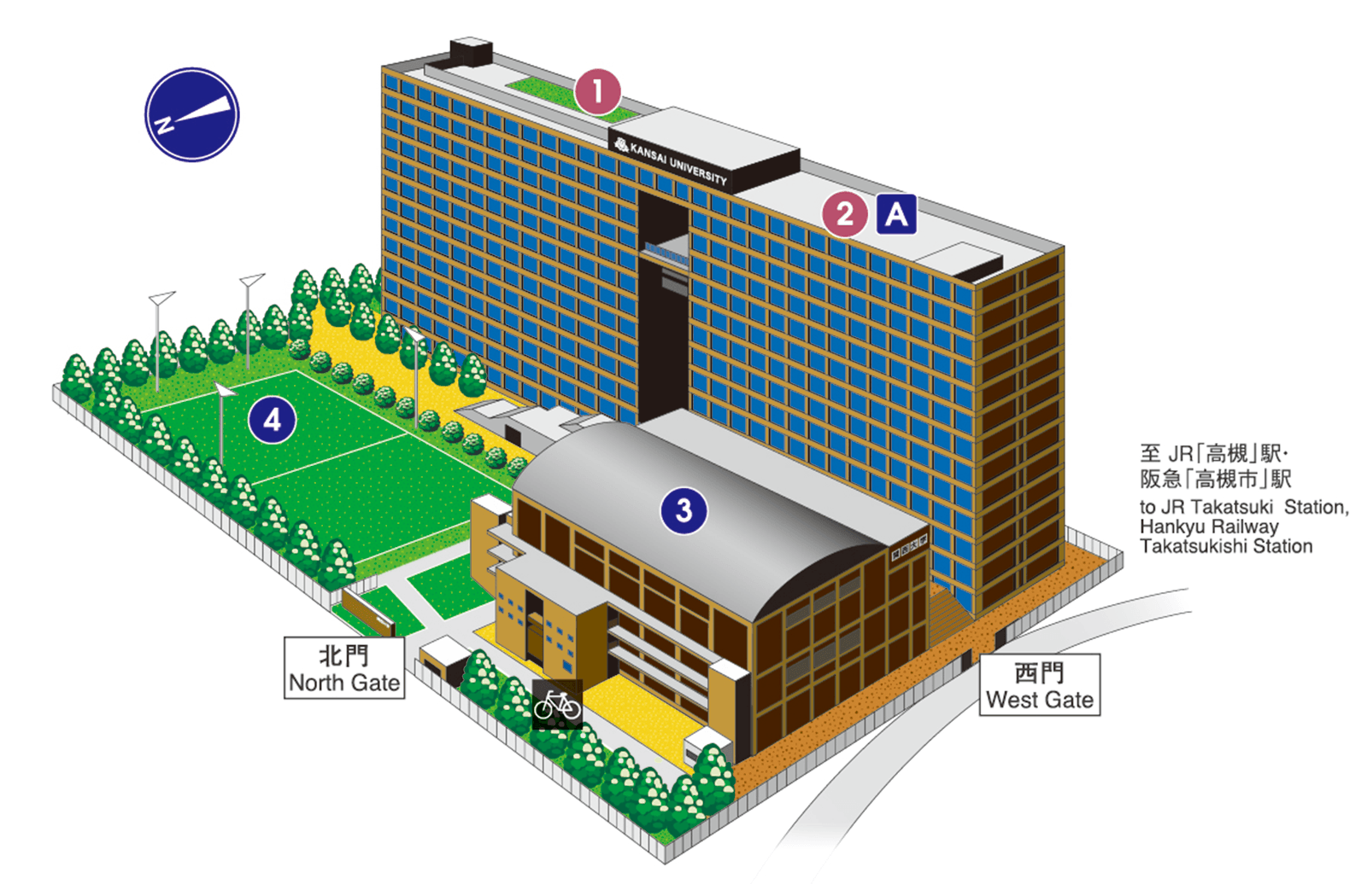 Takatsuki Muse Campus Map