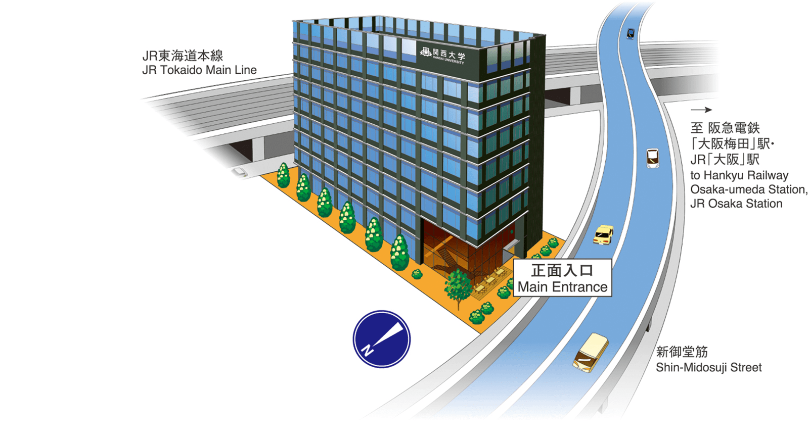 Umeda Campus Map