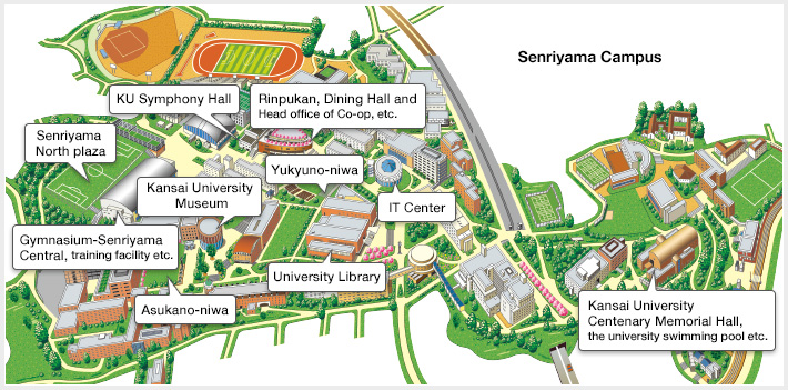 Map of a Senriyama campus