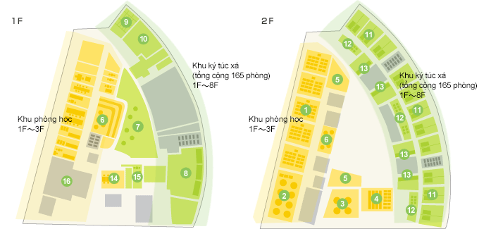 Quảng trường quốc tế Minamisenri 1F 2F