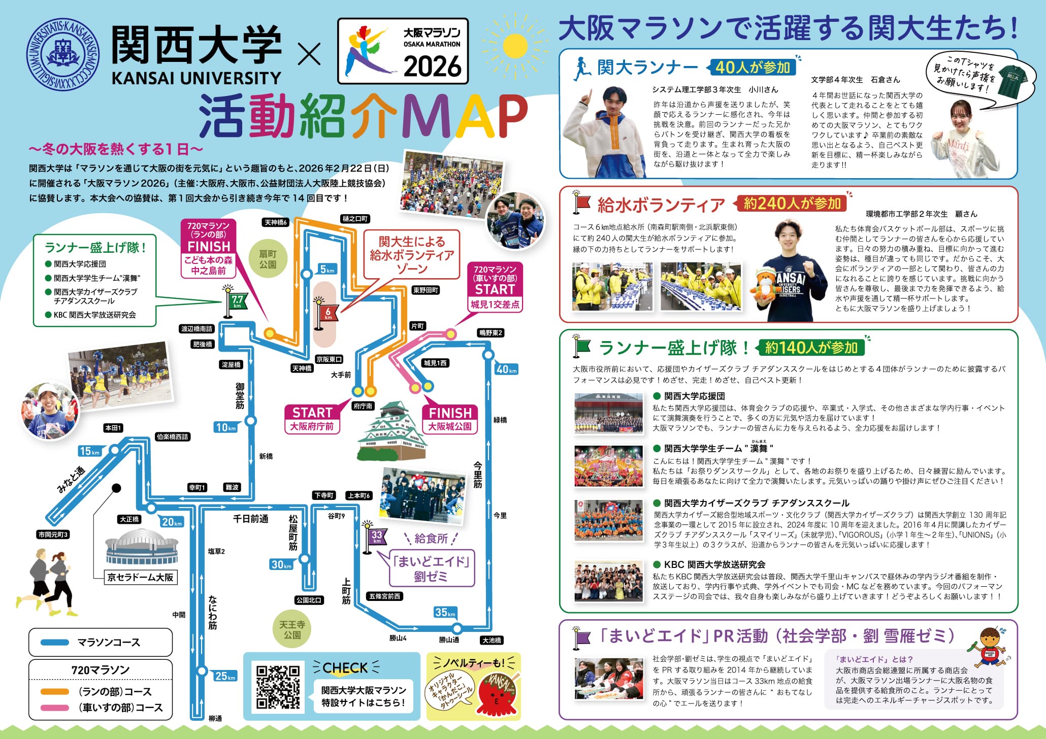 大阪マラソン2026 活動紹介MAP