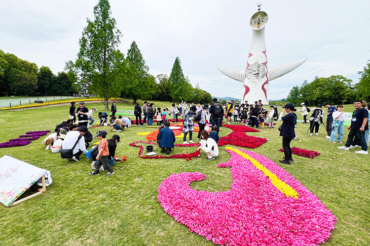 「Osaka Flower Carpet 2024」に本学学生が参加