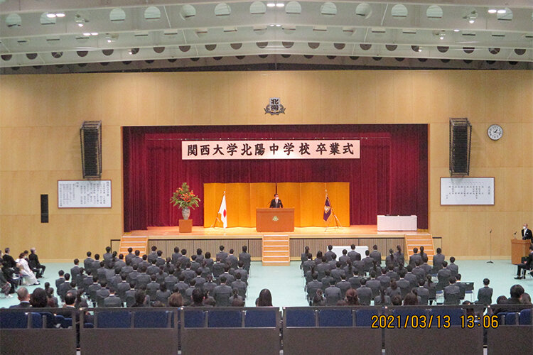北陽中卒業式