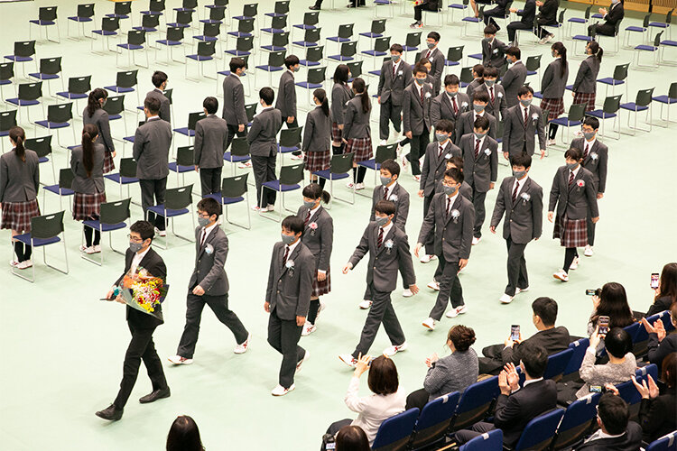 北陽中卒業式