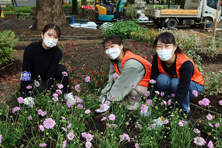 関大花植え活動