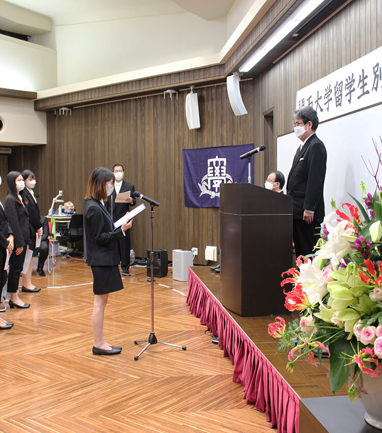 2022年度秋学期留学生別科入学式