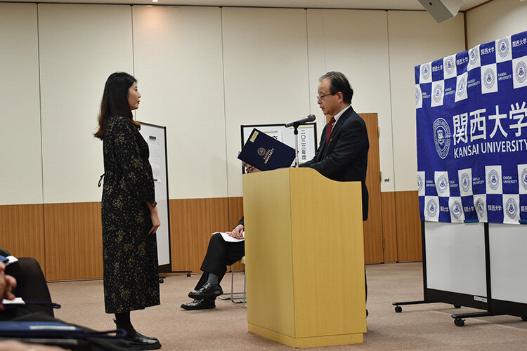 交換受入留学生の秋学期終了式を挙行