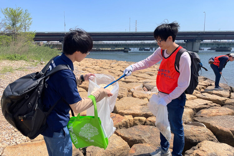 淀川清掃ボランティアを実施