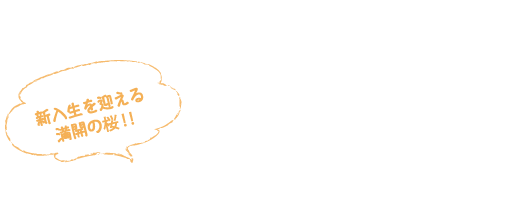 キャンパスを彩る花と緑