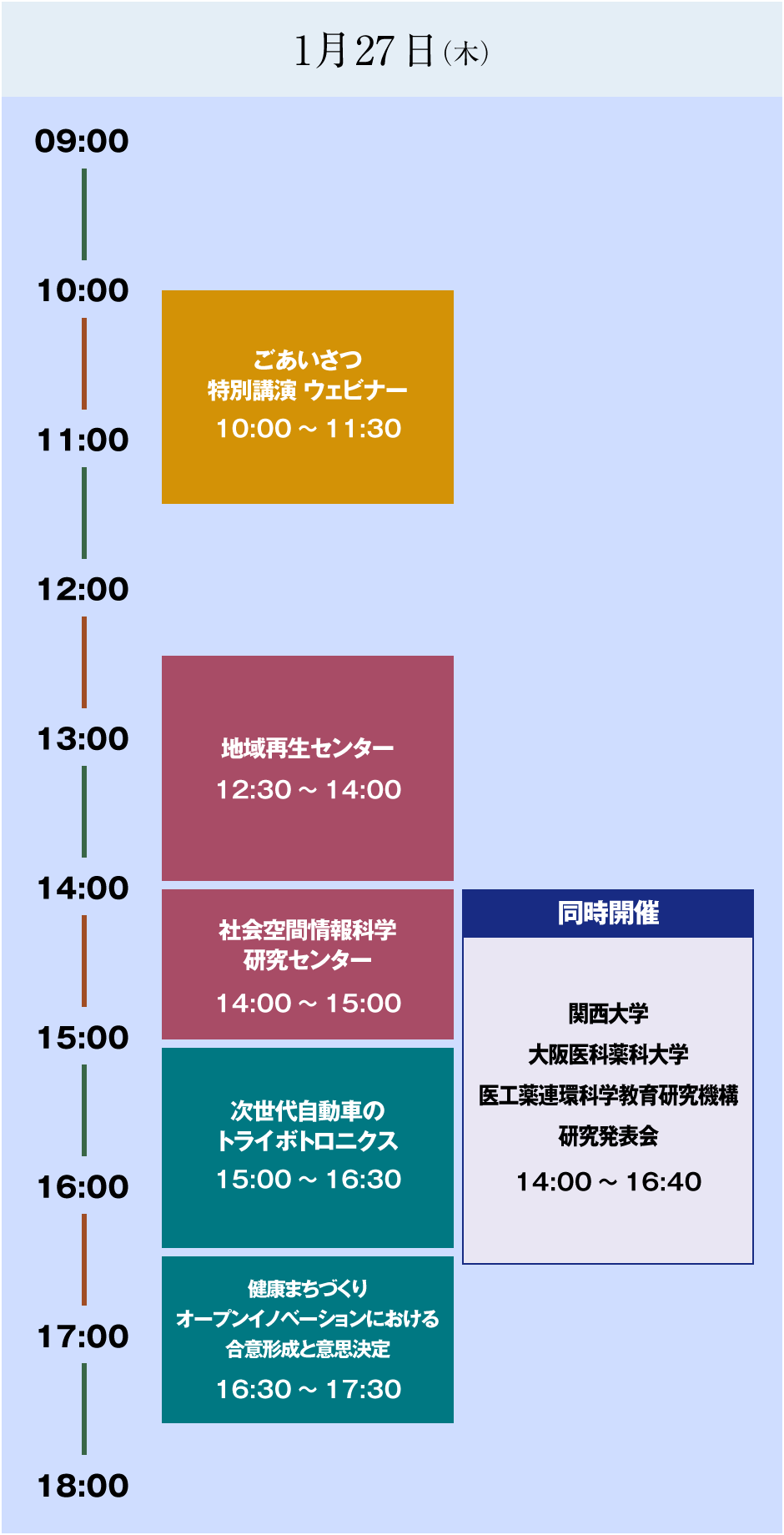 1月27日（木）タイムスケジュール