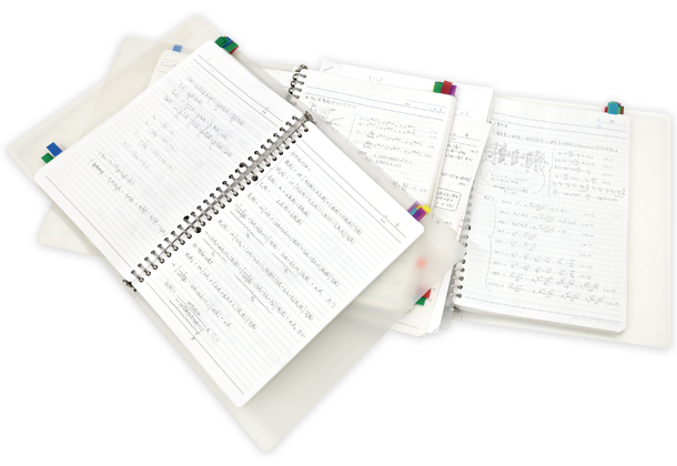 学生時代から書き溜めてきた数式でいっぱいの“ネタ帳”
