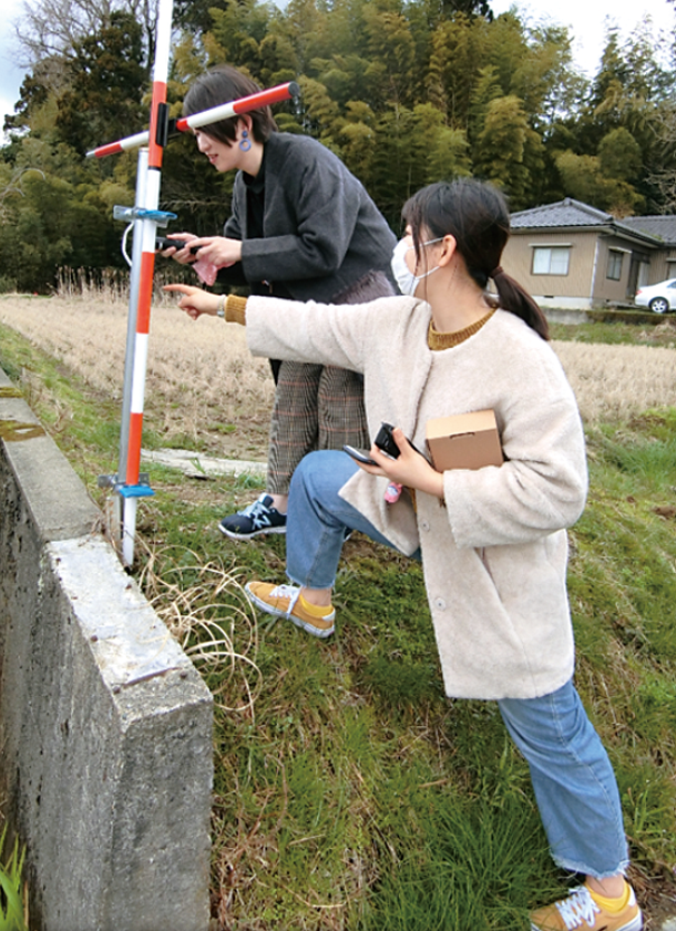 福井市高須町で斜面観測