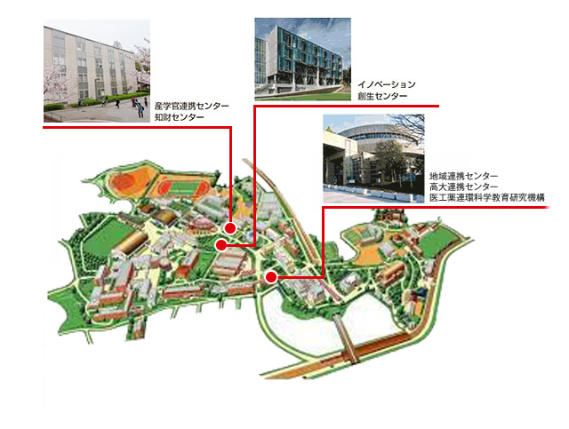 関西大学千里山キャンパスのマップ