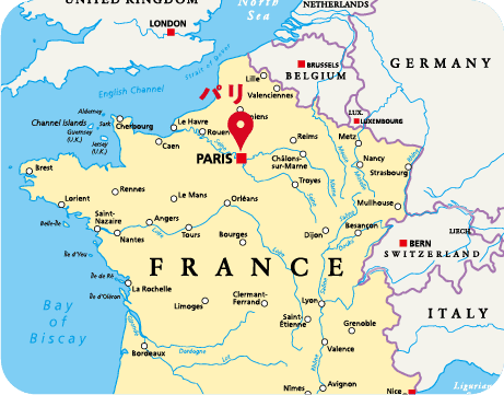 パリ（フランス）の地図